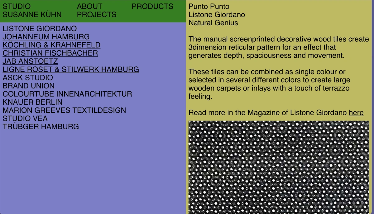 Screenshot of studiosusannekuehn.com